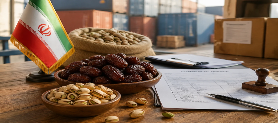 Import regulations for dates and pistachios into Iran